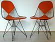 Pair of Eames DKR wire Bikini Chairs