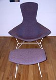 Harry Bertoia High Back Bird Chair & Ottoman