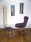 Harry Bertoia High Back Bird Chair & Ottoman