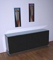Black Mirrored Credenza