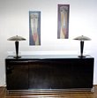Black Mirrored Credenza