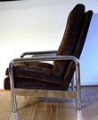 Milo Baughman Chrome Recliner