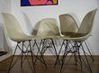 Set of four vintage Eames DSR chairs