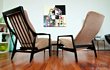 Dux Lounge Chair Pair and Ottoman