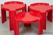 Giotto Stoppino for Kartell red table set