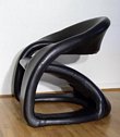 Sculptural Leather Chair