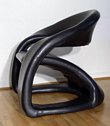Sculptural Leather Chair