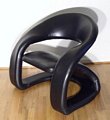 Sculptural Leather Chair