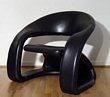 Sculptural Leather Chair