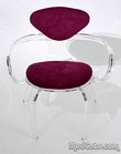 Lucite Norman Cherner Style Pretzel Chair