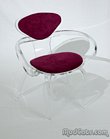 Lucite Norman Cherner Style Pretzel Chair