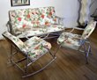 1950s Aluminum Glider Rocker and Chair Patio Set