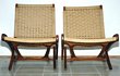 Danish Modern Folding Rope Chairs