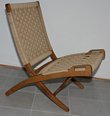 Danish Modern Folding Rope Chairs