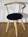 MOD Beech and Chrome Dining Chairs
