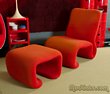Jan Ekselius lounge chair and ottoman