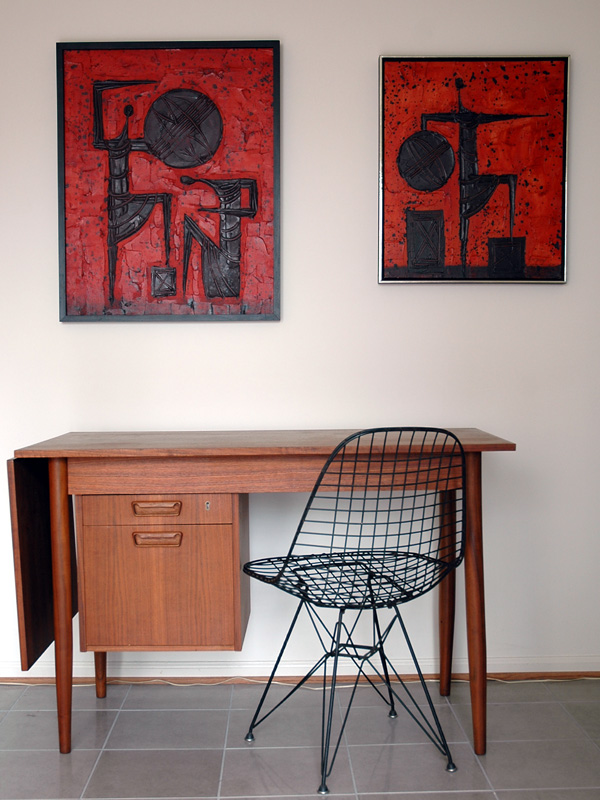 Danish Modern Teak Student Desk