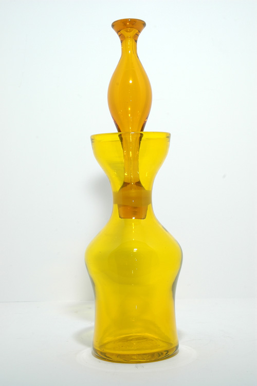 Blenko #5922s Jonquil Decanter