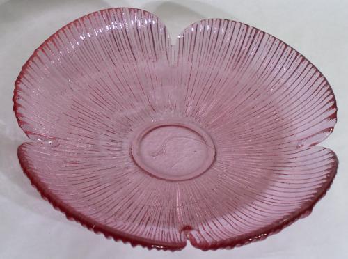 Blenko #625L bowl in Rose