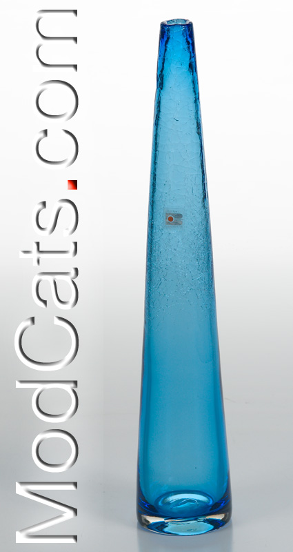 Blenko 80s Azure bottle