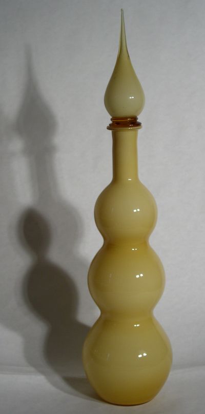 Italian 60s cased glass Genie Decanter