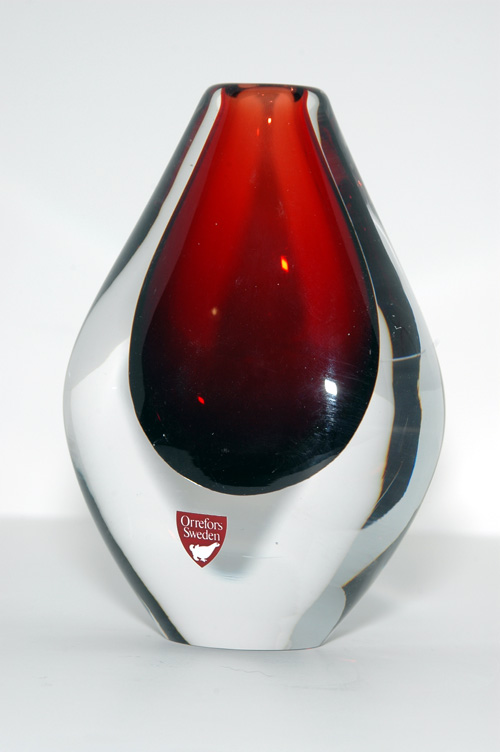 Orrefors Somerso Vase