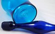 Blenko #5922s etch signed Teal Decanter