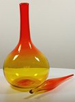 Blenko #627L Tangerine Decanter