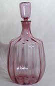 Blenko #6416 decanter in Rose