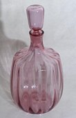 Blenko #6416 decanter in Rose