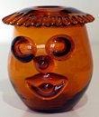Blenko #6525 Clown Face Vase