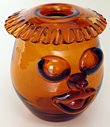 Blenko #6525 Clown Face Vase