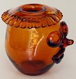 Blenko #6525 Clown Face Vase