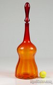 Blenko #6954 decanter - Tangerine
