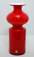 Carnaby Holmegaard Tall Red Vase