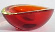 Large Murano Vaseline Geode Bowl