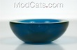 Blue and Iridescent green geode bowl