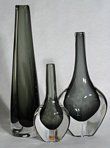 Nils Landberg for Orrefors Sommerso vases