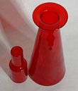 Ruby Stoppered Decanter
