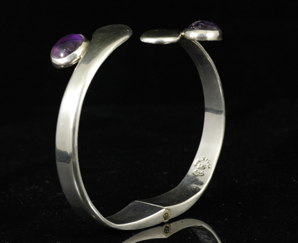 Mexican Sterling and Amethyst Bracelet