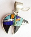 Zuni Indian Bear Necklace
