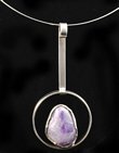 Modernist Amethyst Pendant