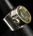 Sterling - Citrine and Blue Topaz ring