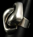Sterling biomorphic ring