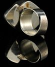 Sterling biomorphic ring