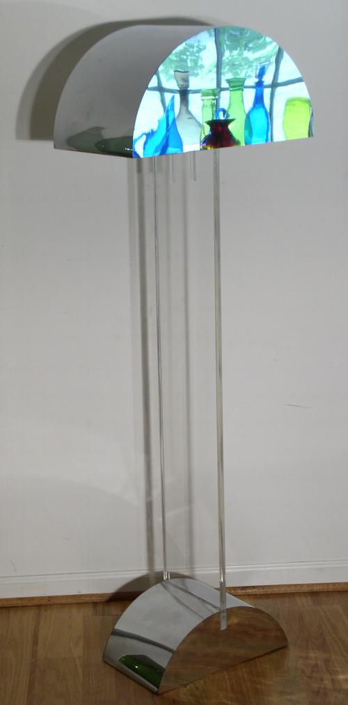 George Kovaks Chrome & Lucite  Lamp