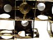1960's Paul Evans style Vintage Metal Chandelier