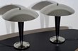 French Black & Chrome Table Lamp Pair