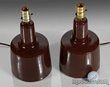 Pair of Brown Martz Boudoir lamps