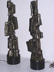 Paul Evans Style Laurel Lamps